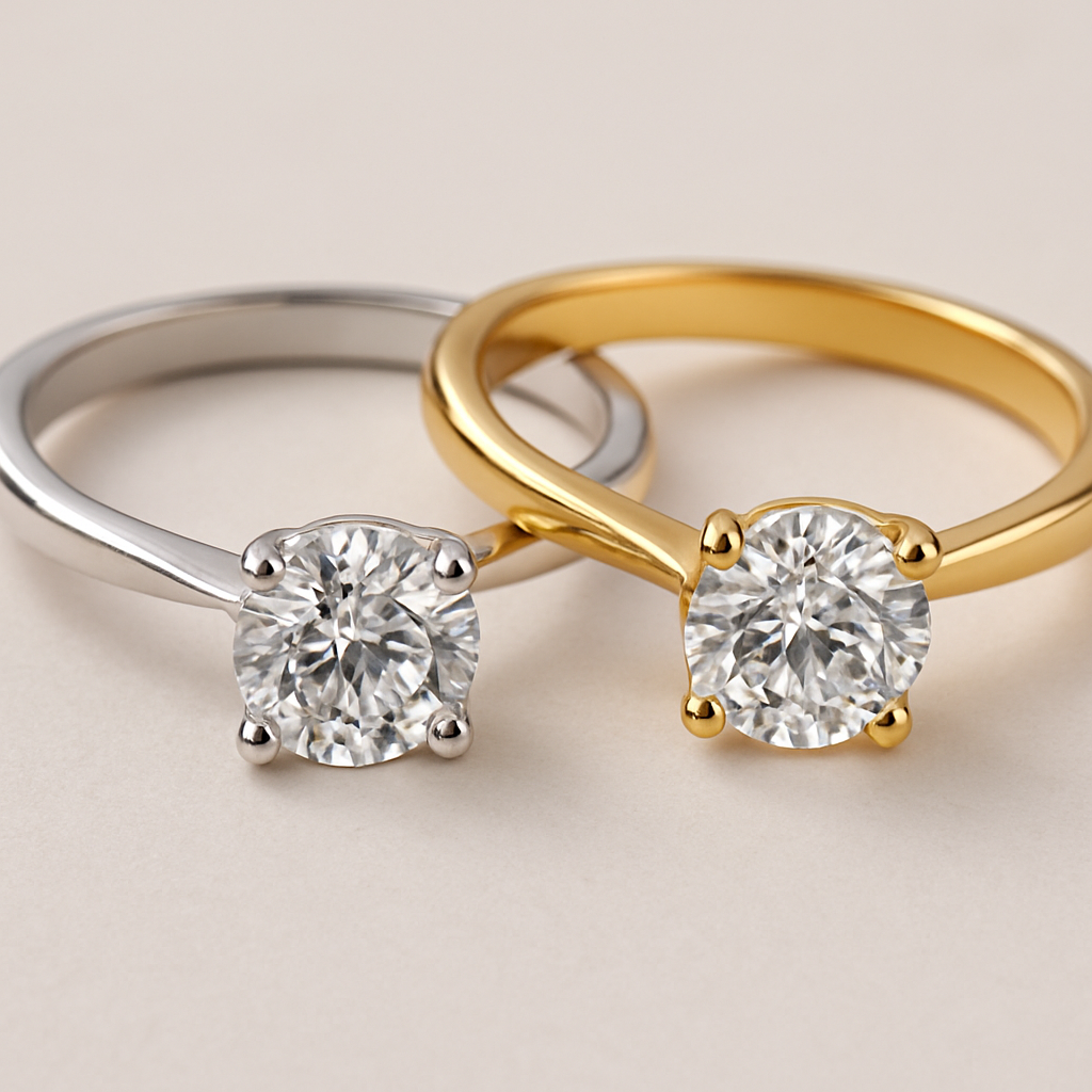 Silver or Gold? Choosing the right metal for your Diamond Ring